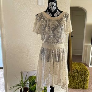 Anthropologie Leifnotes Dot Gleam Dress